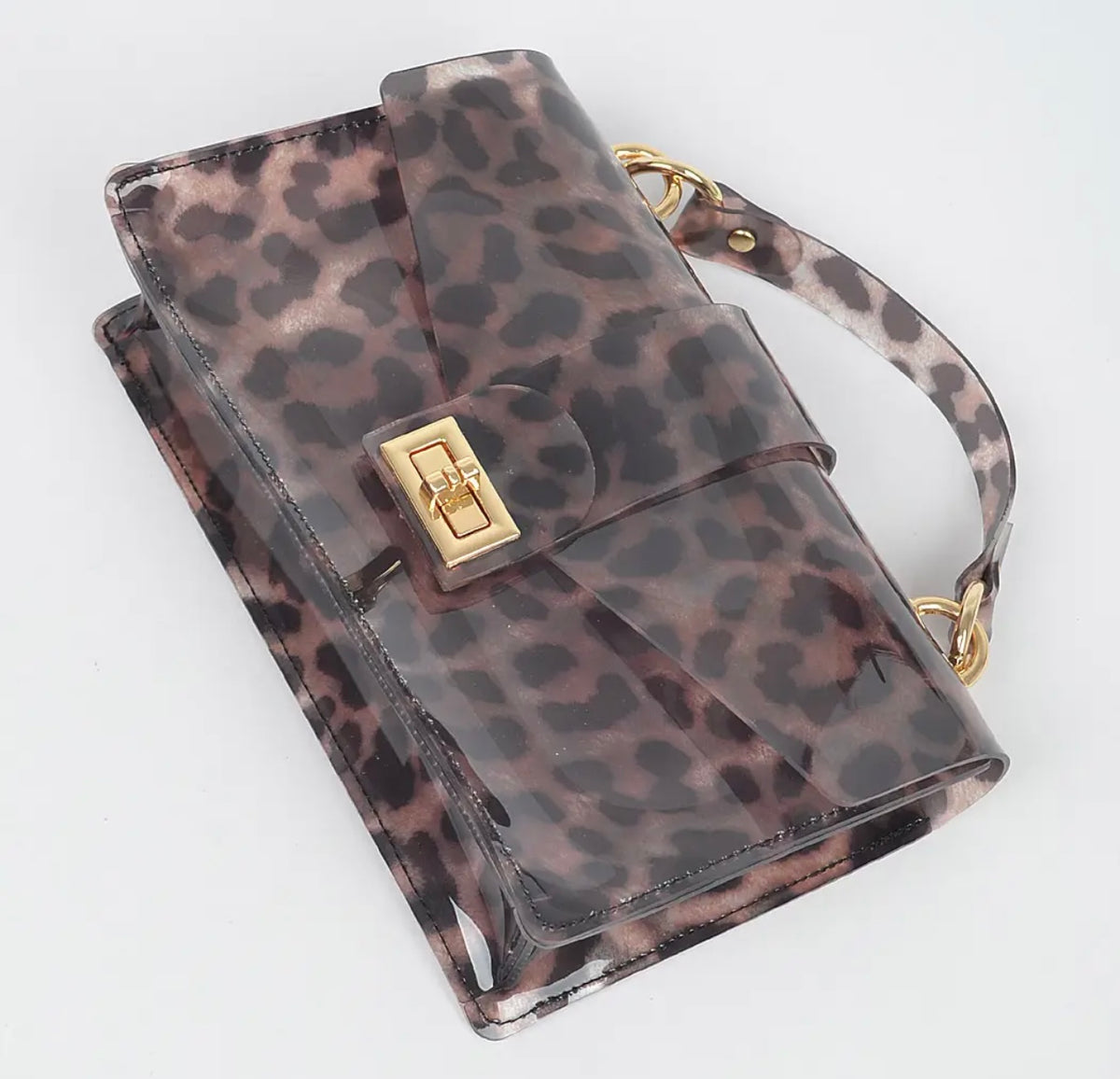 Handbag Vinyl Leopard Print Blackbird Studios Canada