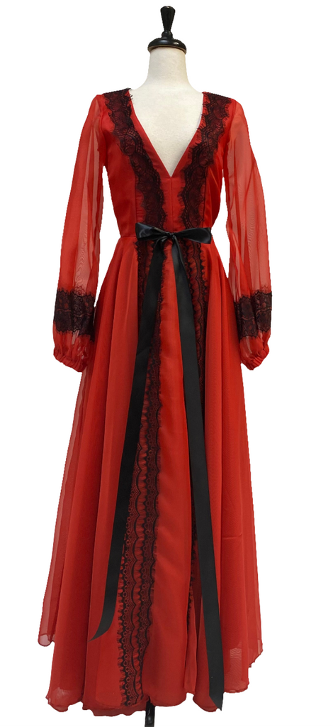 Francesca Gown - Red Chiffon