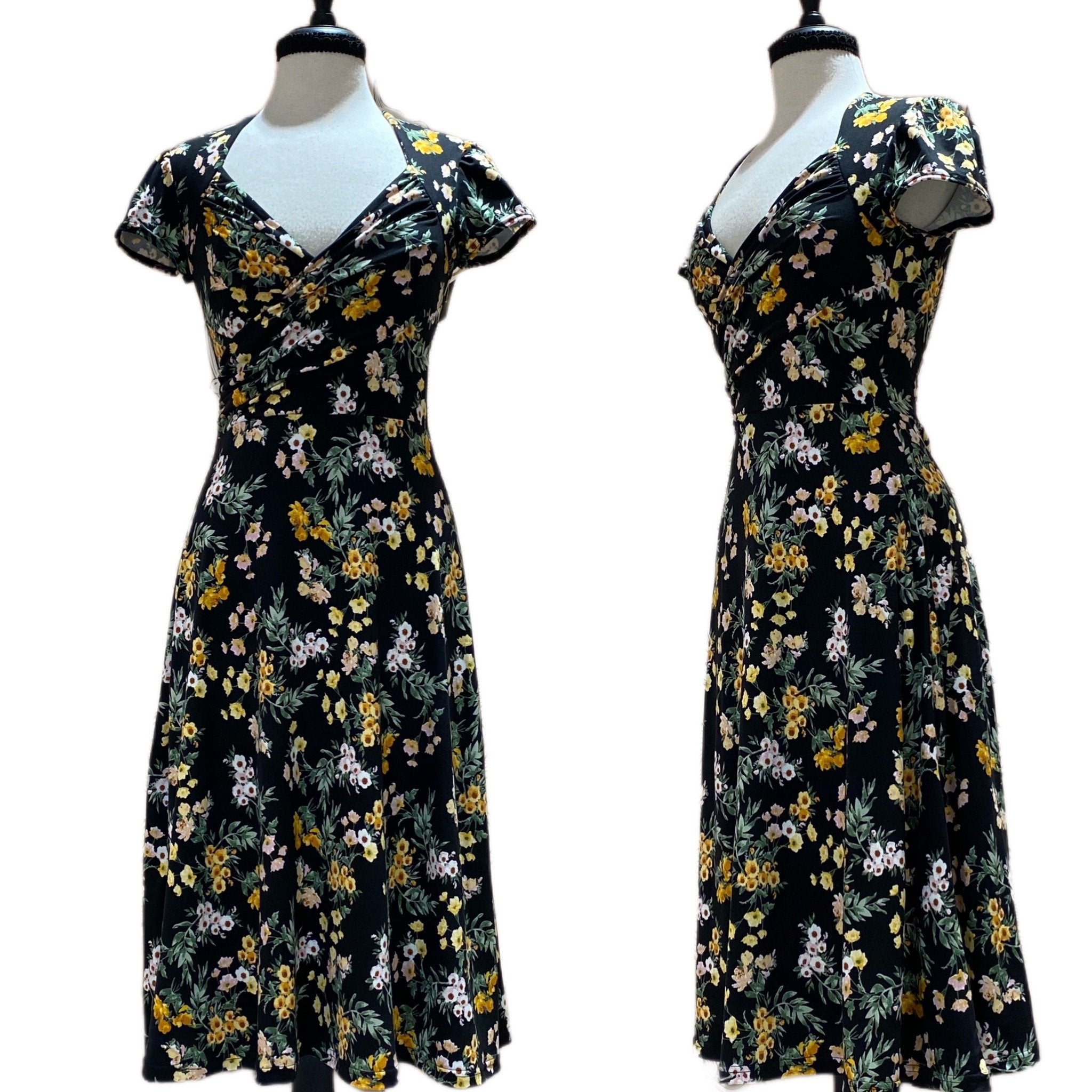 Ricky Midi Dress - Floral Bouquet – Blackbird Studios Canada